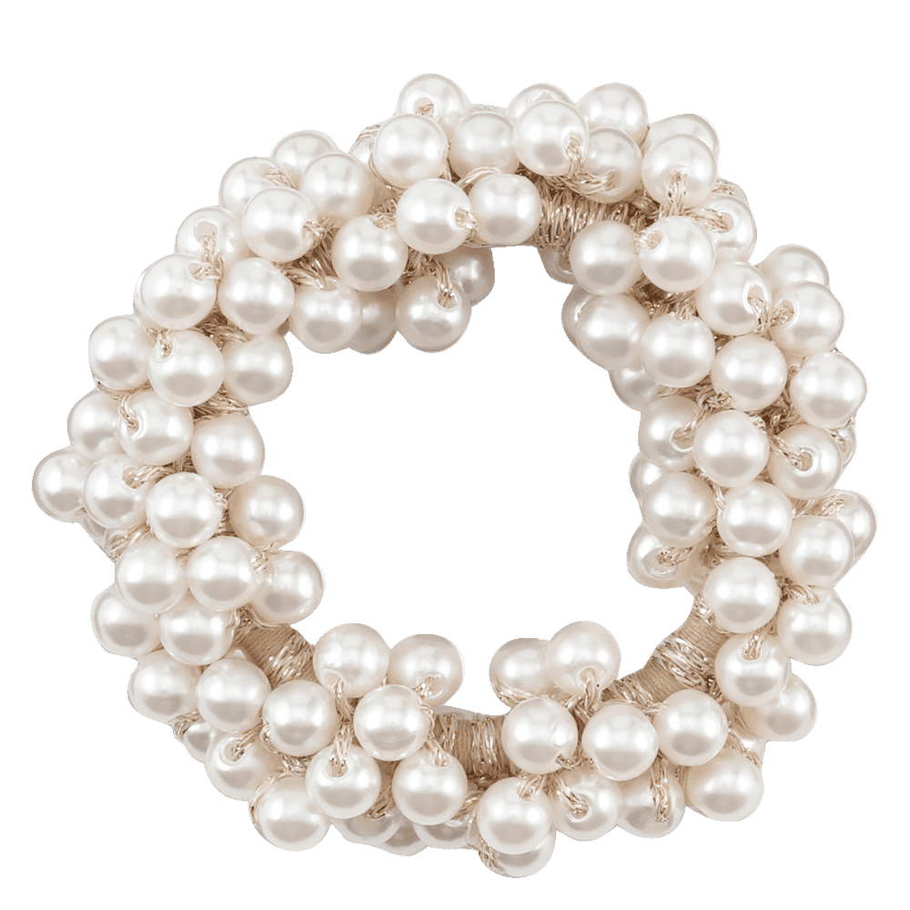 Classic Pearl hårelastik Beige