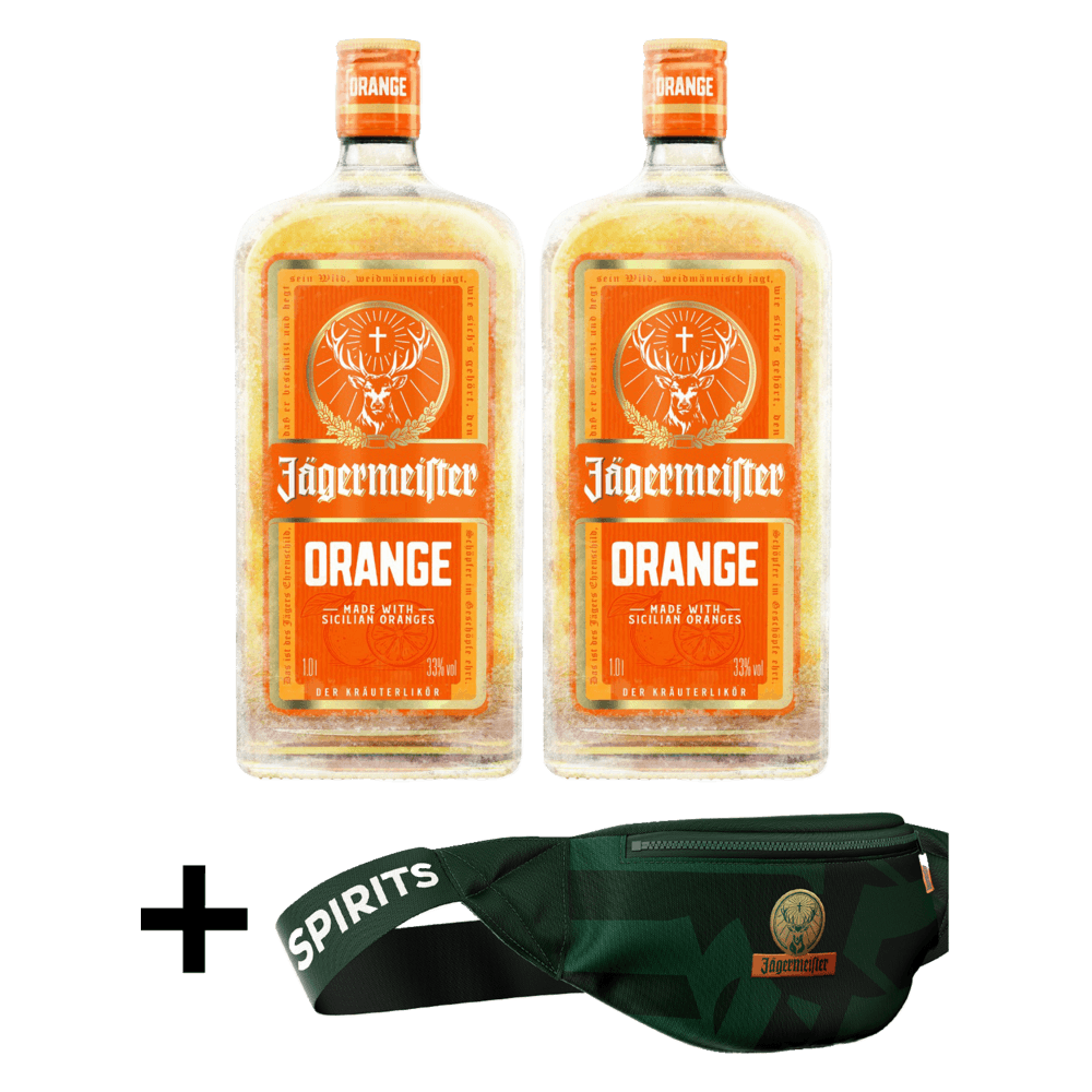 Orange 2-pack med bæltetaske