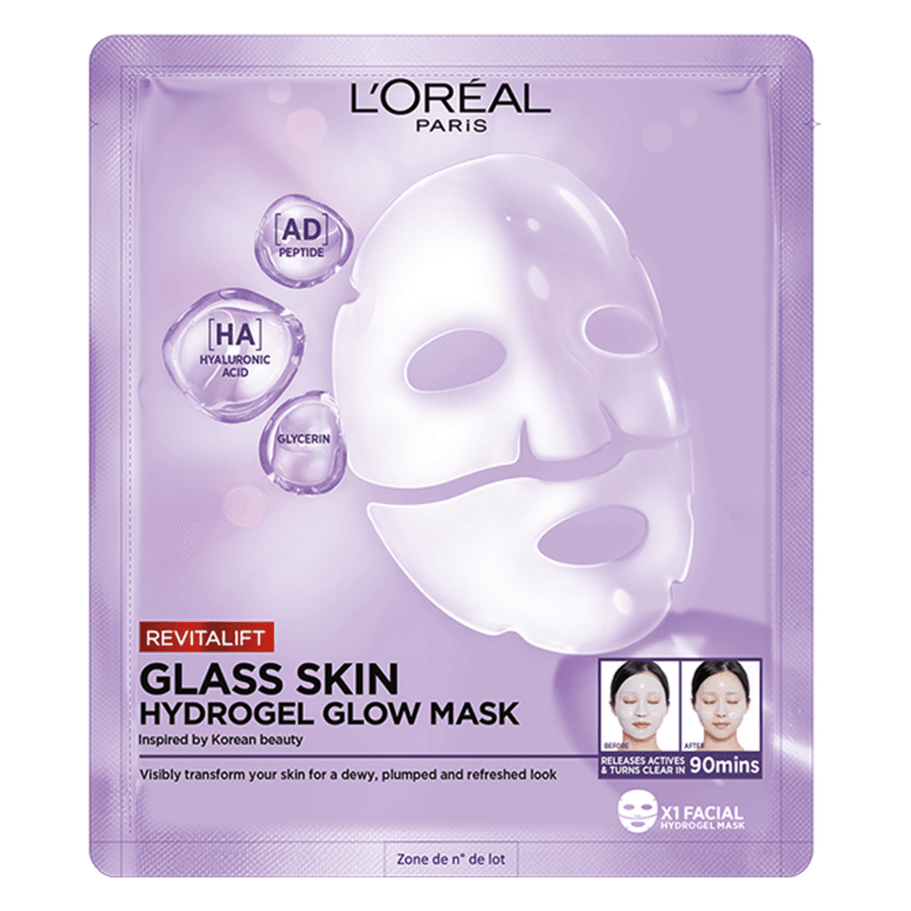 Revitalift Filler Glass Skin Glow Mask 5-pack