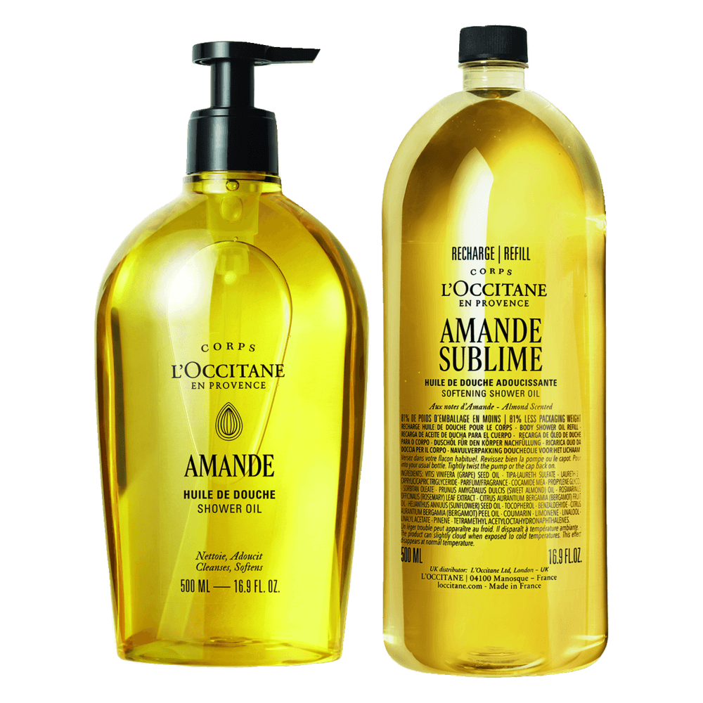 Almond Shower Oil 500 ml + refill
