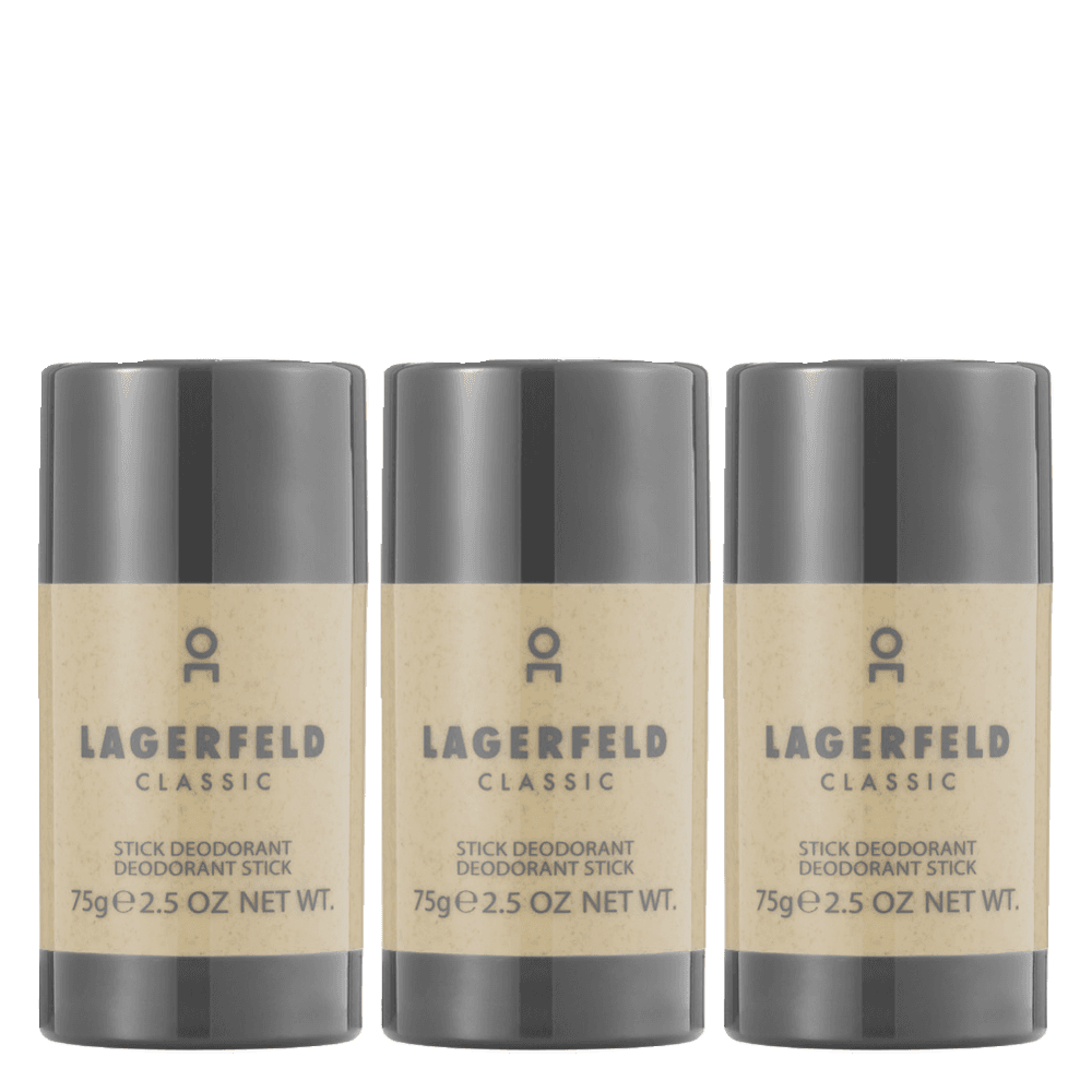 Lagerfeld Classic Deodorant Stick 3-pack