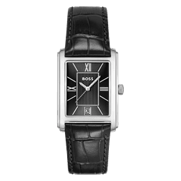 BOSS ur Black leather strap
