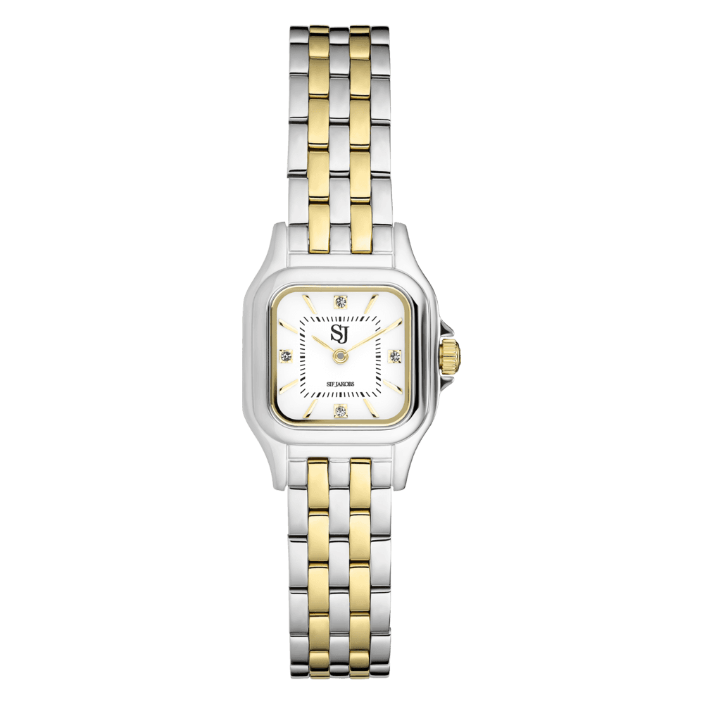 Fiorella ur Two tone gold and rhodium