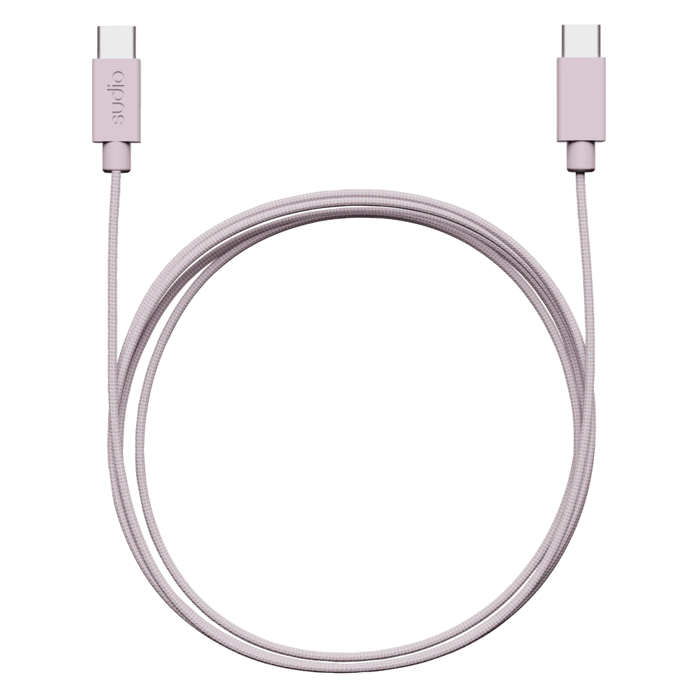C1-C USB-C til USB C kabel Pink 1,8 m