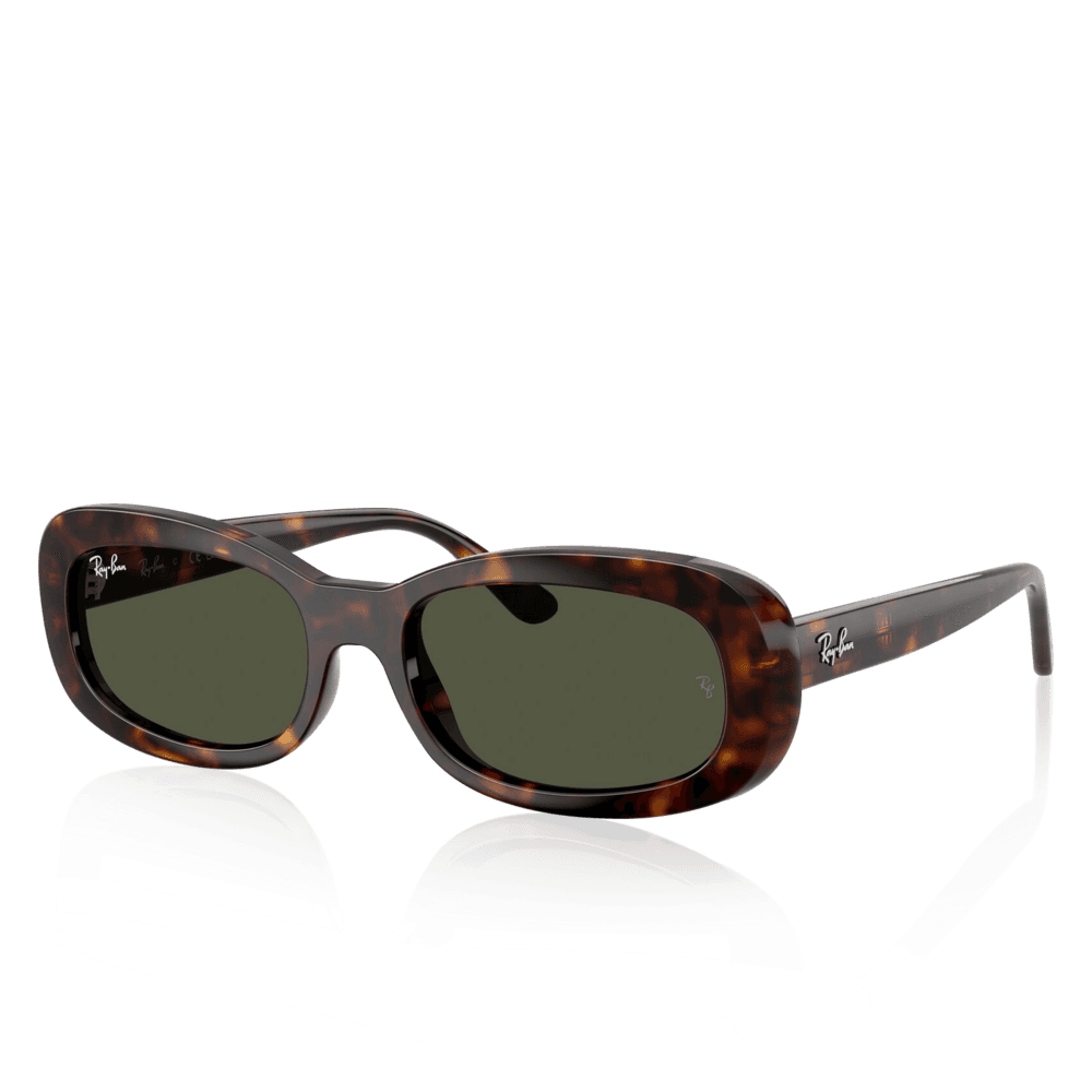 Ray-Ban® Black Havana Solbriller Black/havana, dark green lenses