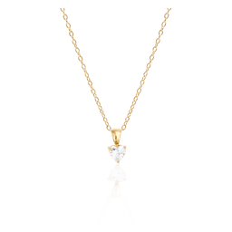 Bonne halskæde 18K PVD gold plated cubic zirconia