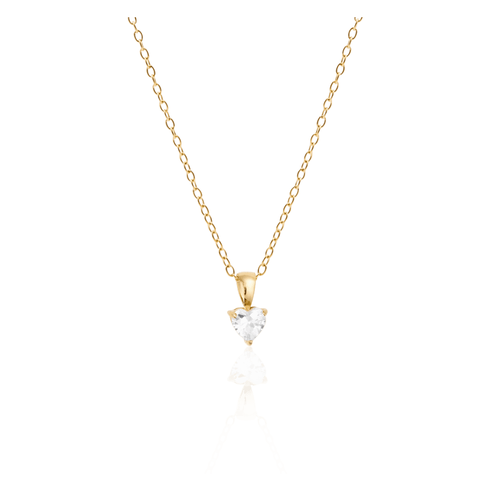 Bonne halskæde 18K PVD gold plated cubic zirconia