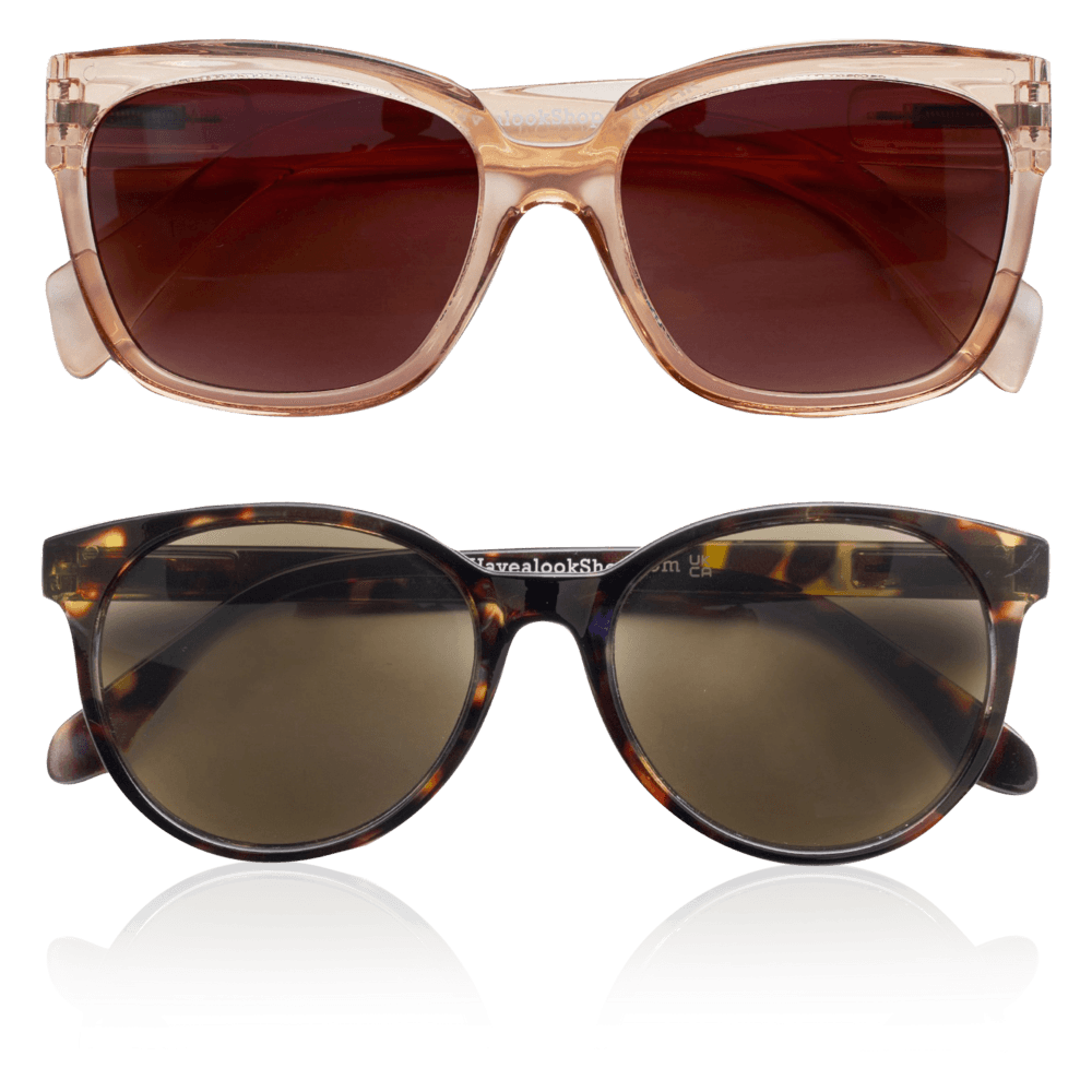 Solbriller med styrke 2-pack Champagne/Tortoise +1,5