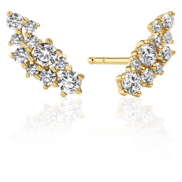 Cristallo Piccolo Øreringe 18k gold plated