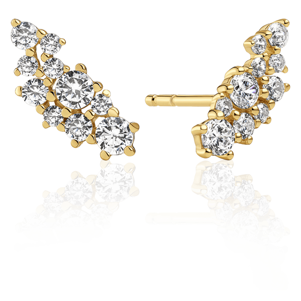 Cristallo Piccolo Øreringe 18k gold plated
