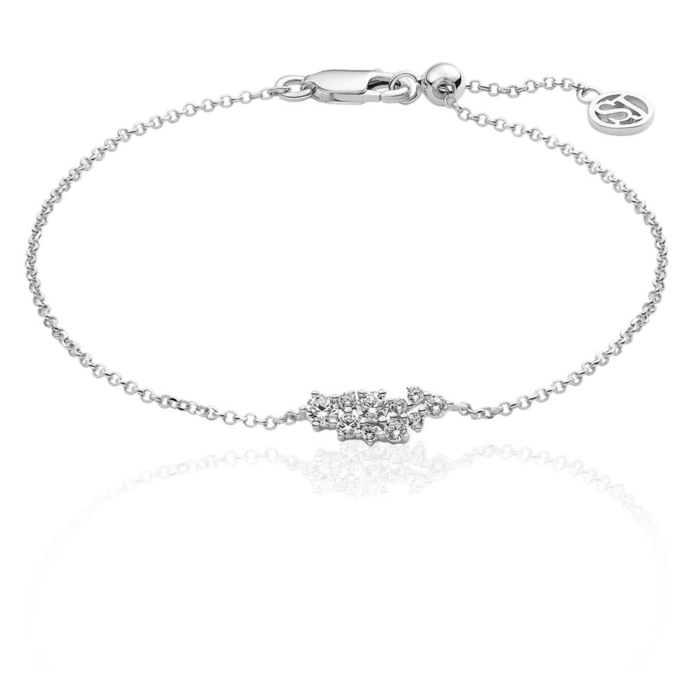 Cristallo armbånd Rhodiumbelagt