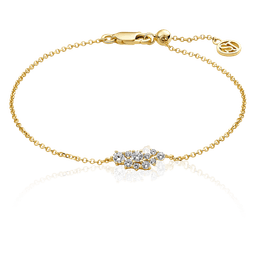 Cristallo armbånd 18k guldbelagt