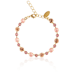 Calanthe armbånd Flamingo combo / gold