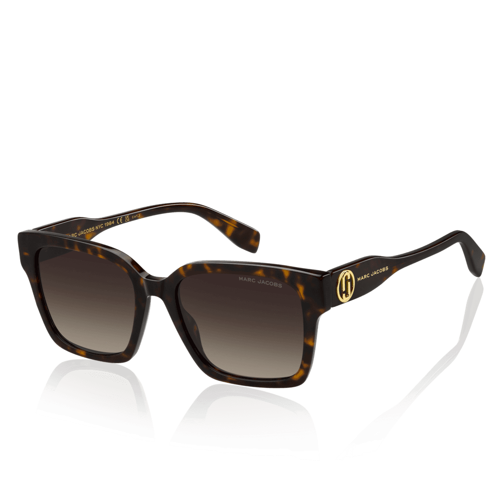 Havana Retangular Solbriller
Brown gradient lenses