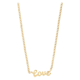LOVE halskæde Gold plated