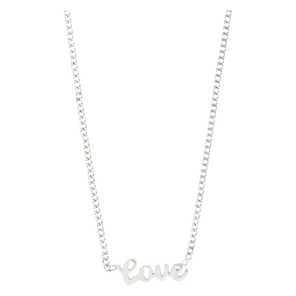 LOVE halskæde Silver plated, waterproof