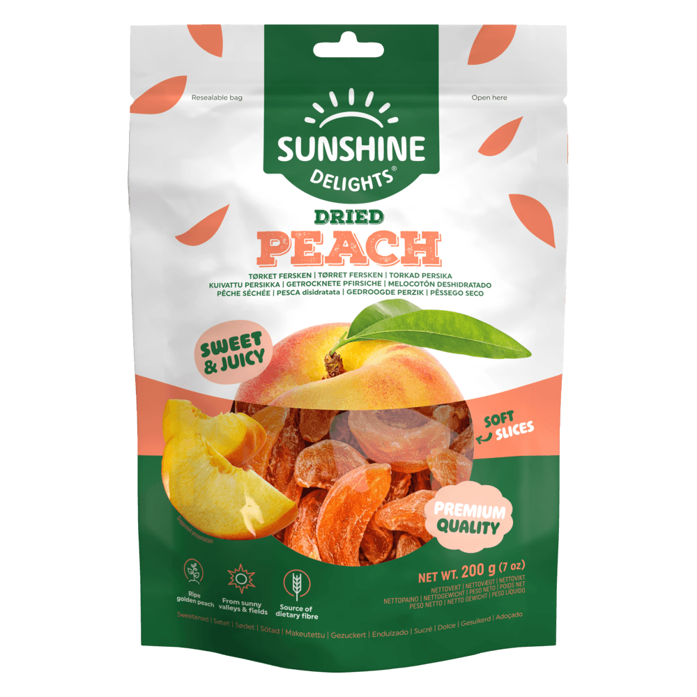 Dried fruit bites Peach