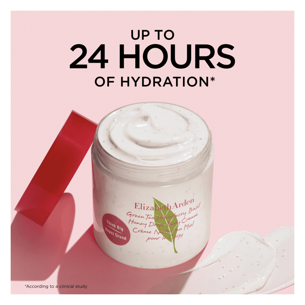 Green Tea Strawberry Basil Honey Drops Body Cream