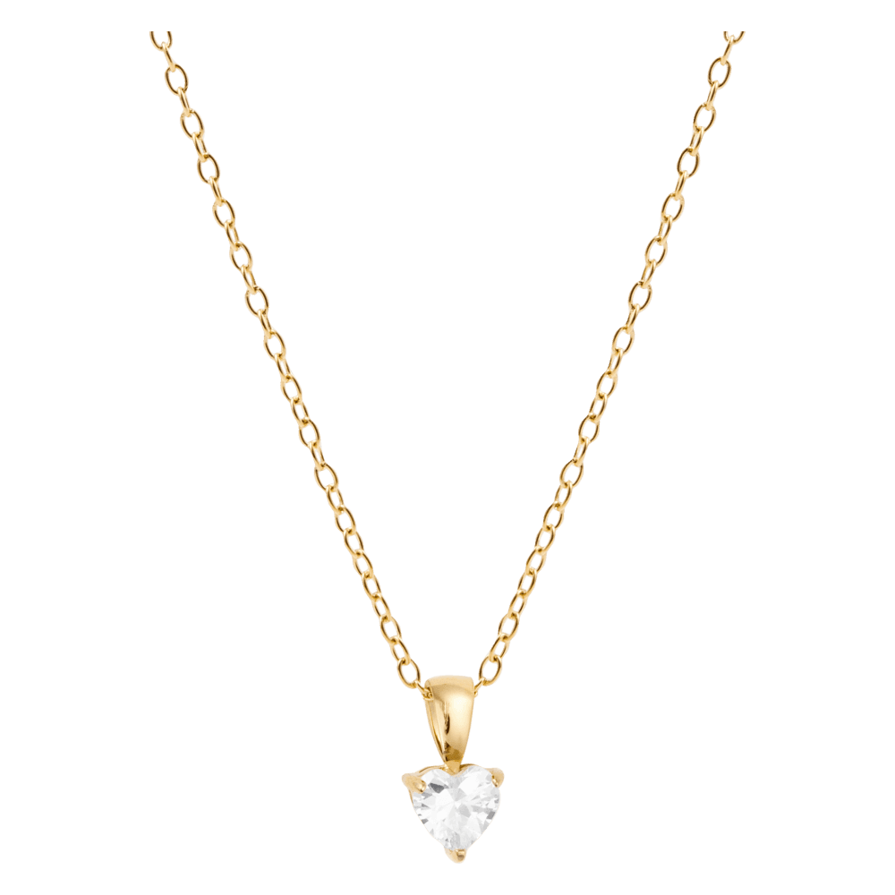 Bonne halskæde 18K PVD gold plated cubic zirconia